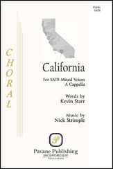 California SATB choral sheet music cover